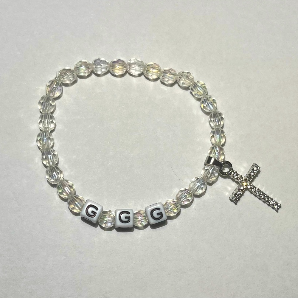 White GGG (Give God Glory) Faith Bracelet 🤍